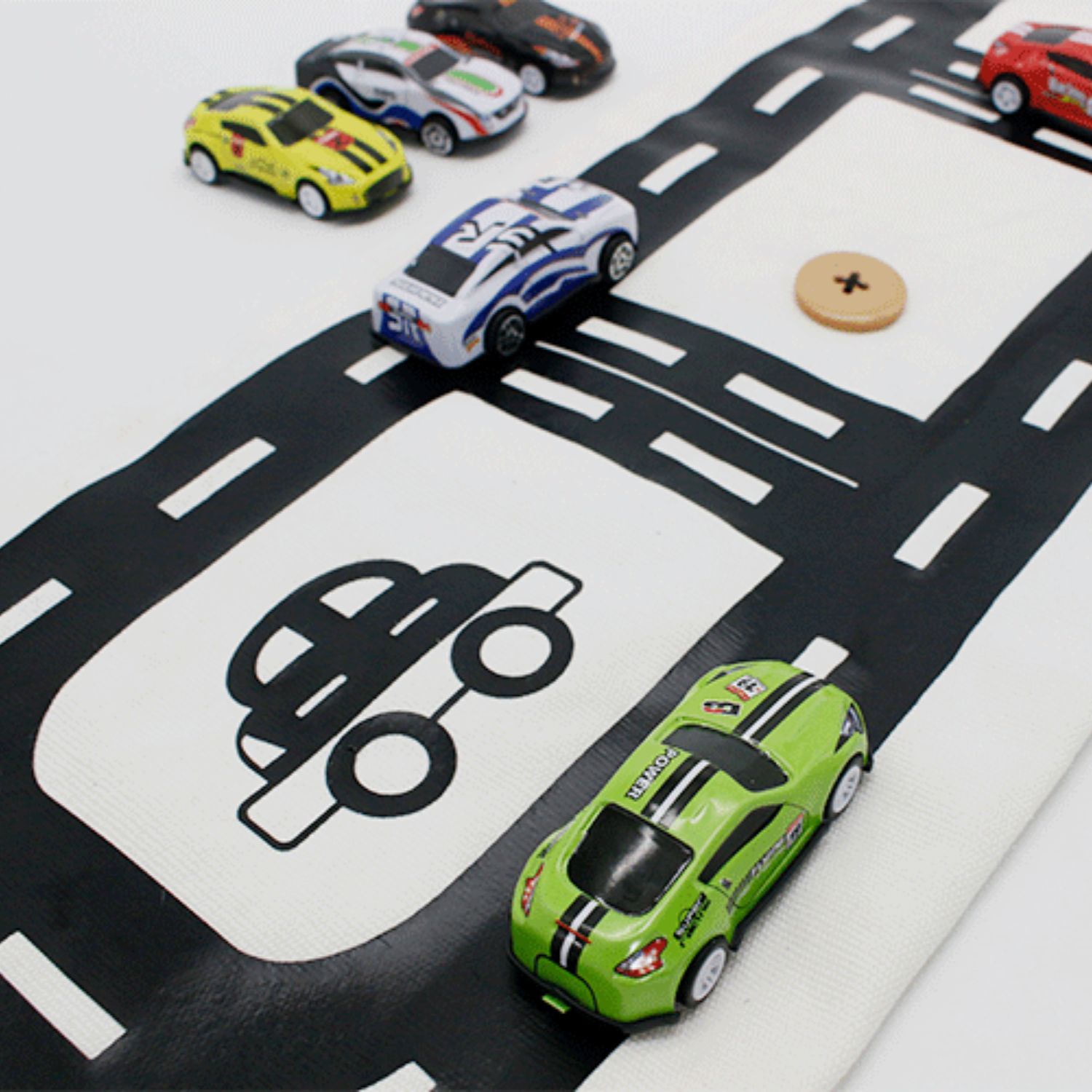Personalized Kid’s Storage Bag with Road-patterned Game Mat | DGBag03