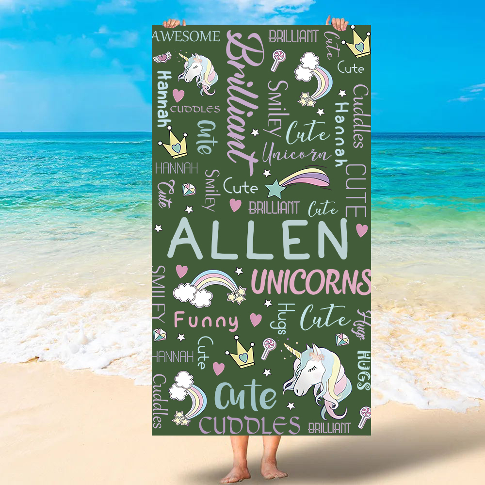Personalized Lovely Kid Towel for Summer & Beach | CWTowel100