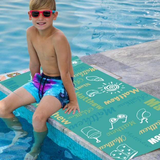 Personalized Lovely Kid Towel for Summer & Beach | CWTowel80