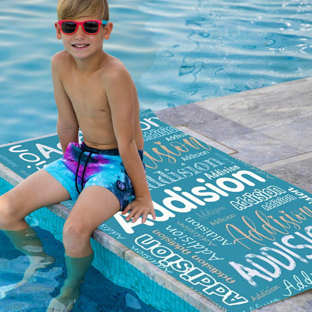 Personalized Lovely Kid Towel for Summer & Beach | CWTowel90