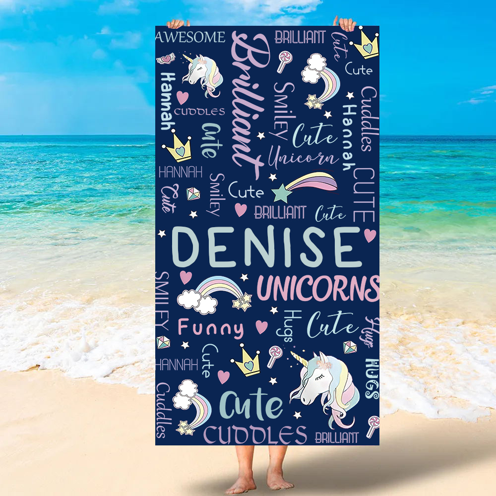 Personalized Lovely Kid Towel for Summer & Beach | CWTowel100