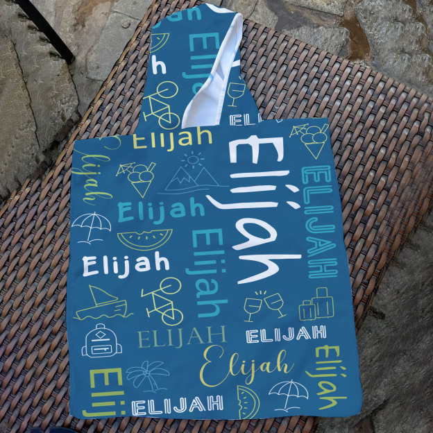 Personalized Hooded Beach Towel for Summer & Beach | CWHTowel39