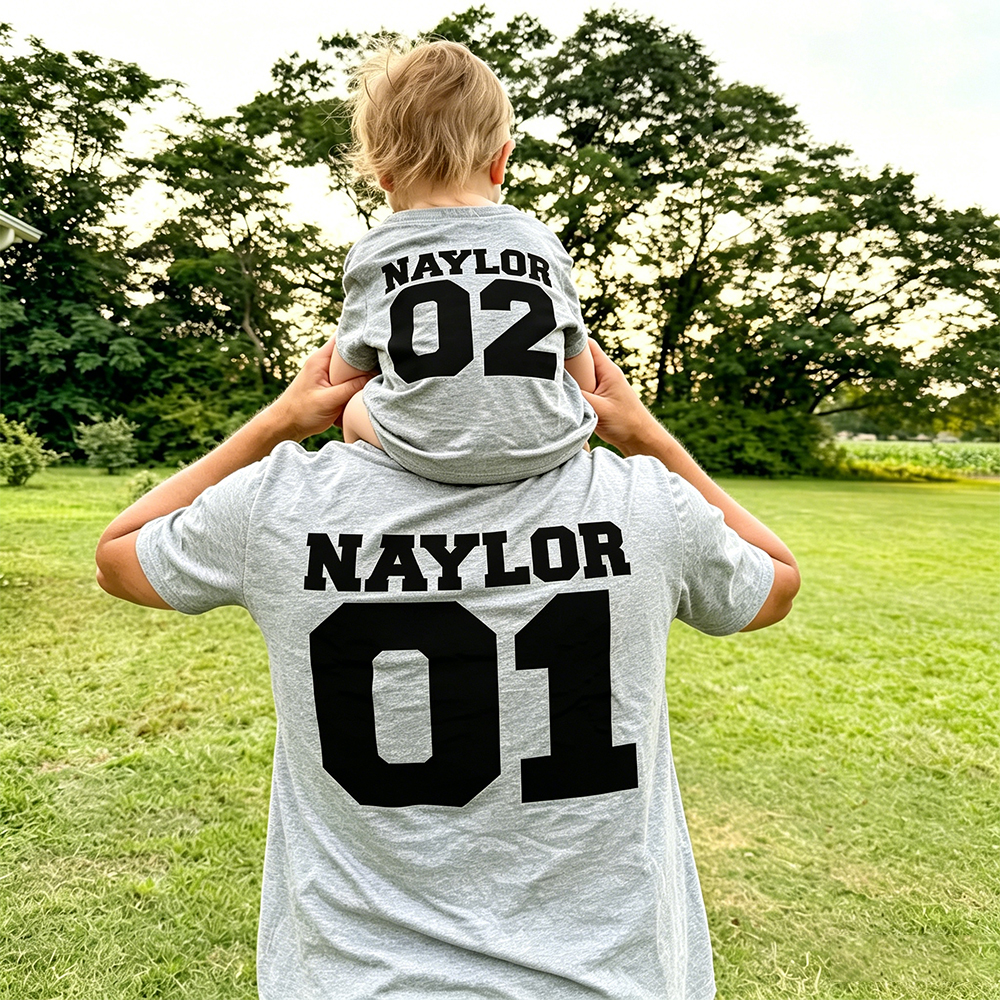 Personalized First Father's Day Daddy and Me Outfit | CWFamily148