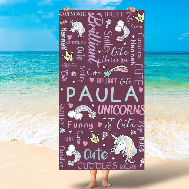 Personalized Lovely Kid Towel for Summer & Beach | CWTowel100