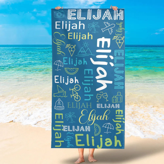 Personalized Lovely Kid Towel for Summer & Beach | CWTowel101