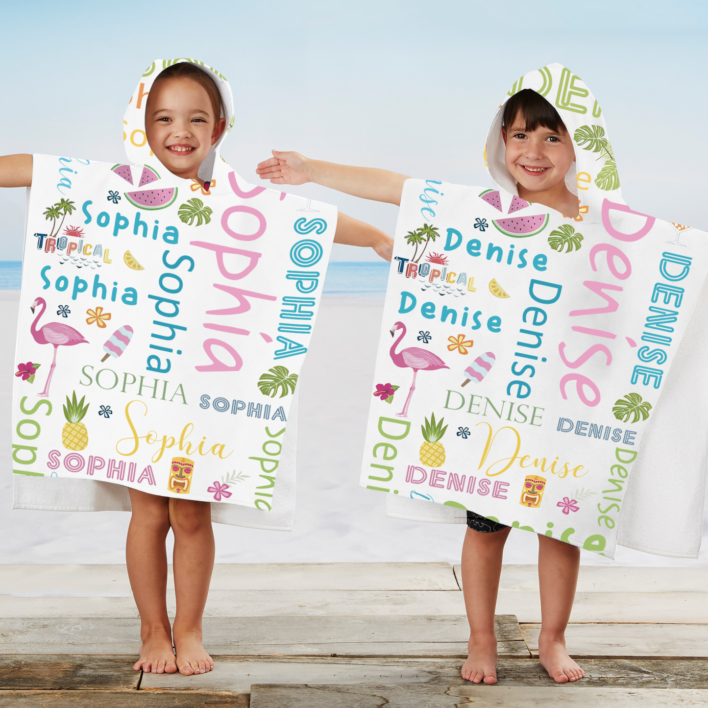 Personalized Hooded Beach Towel for Summer & Beach | CWHTowel36
