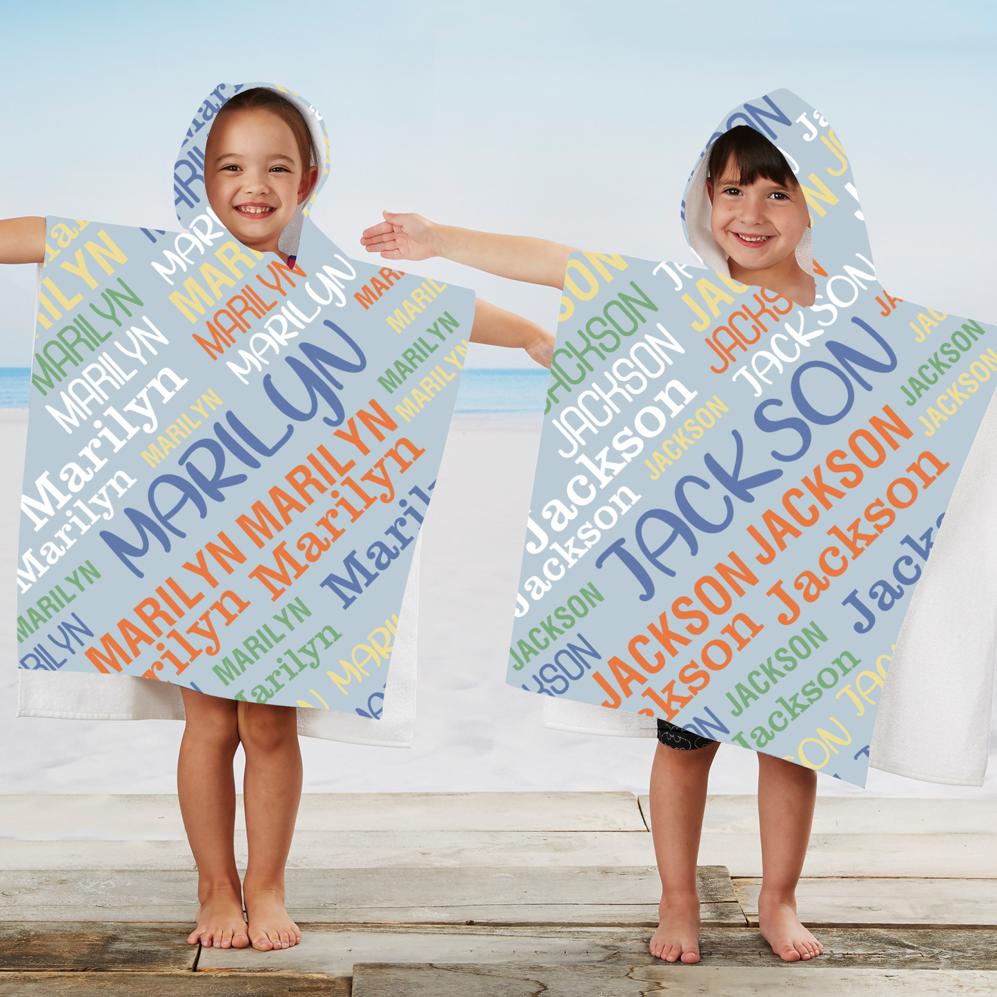 Personalized Hooded Beach Towel for Summer & Beach | CWHTowel37