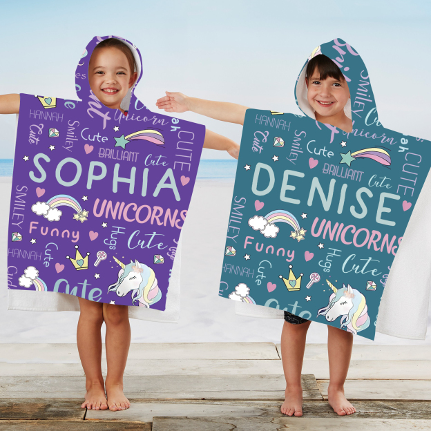 Personalized Hooded Beach Towel for Summer & Beach | CWHTowel38