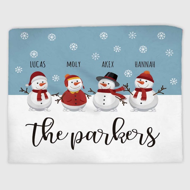 Personalized Merry Christmas Blanket for Comfort & Unique | BKMC16