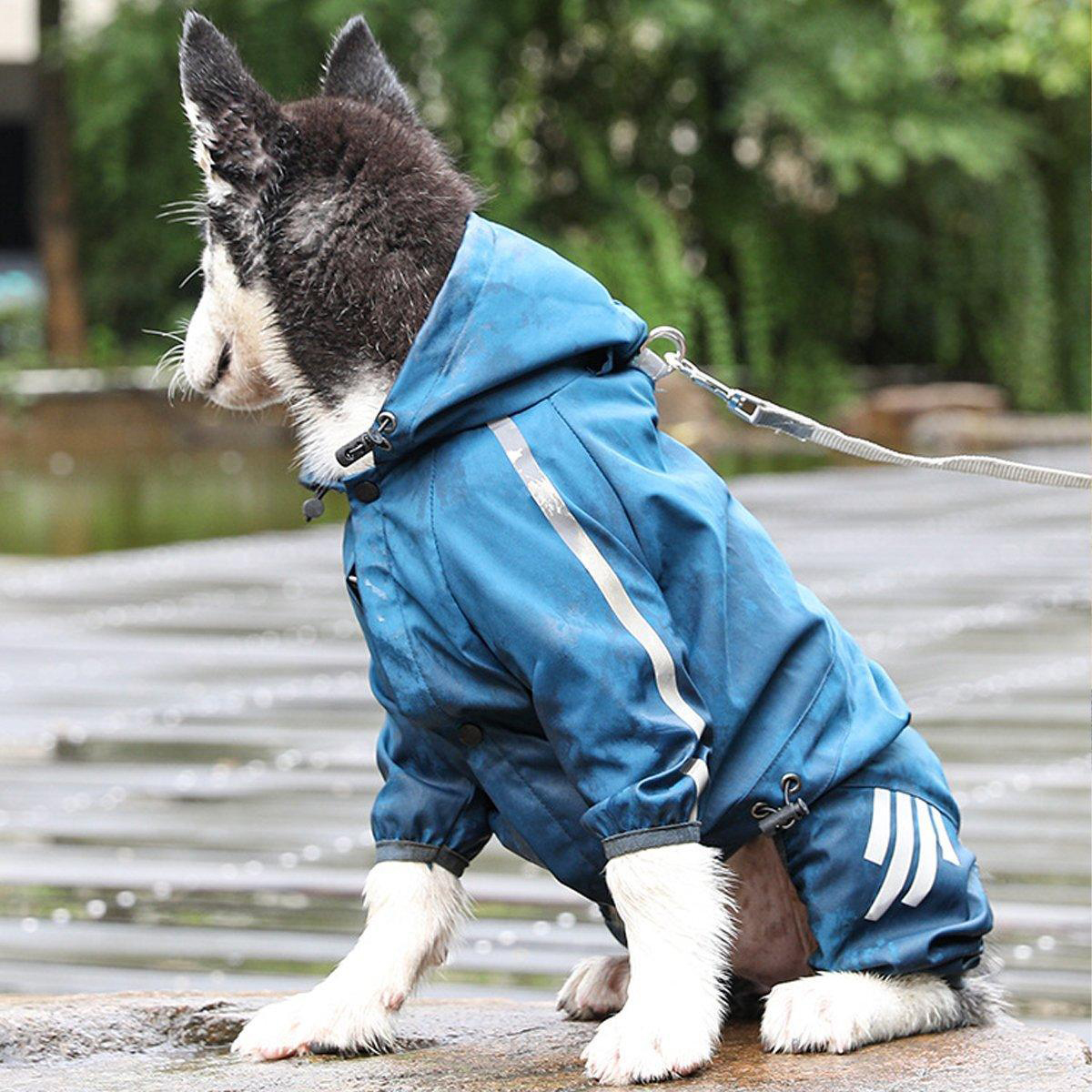 Personalized Pet Waterproop Raincoat with Hood | BKPet346