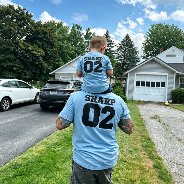 Personalized First Father's Day Daddy and Me Outfit | CWFamily148