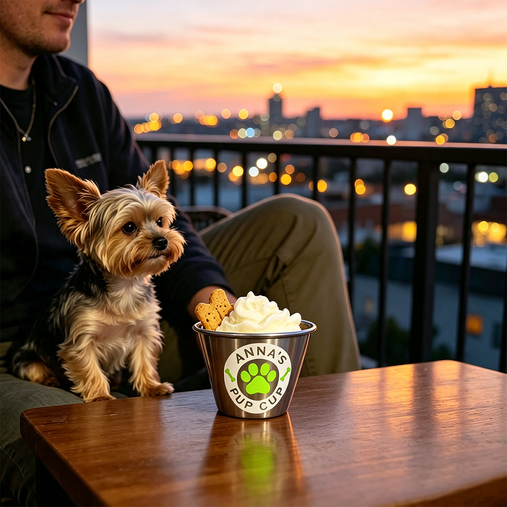Personalized Pet Stainless Steel Reusable Mini Pup Cup Mug | BKPet273