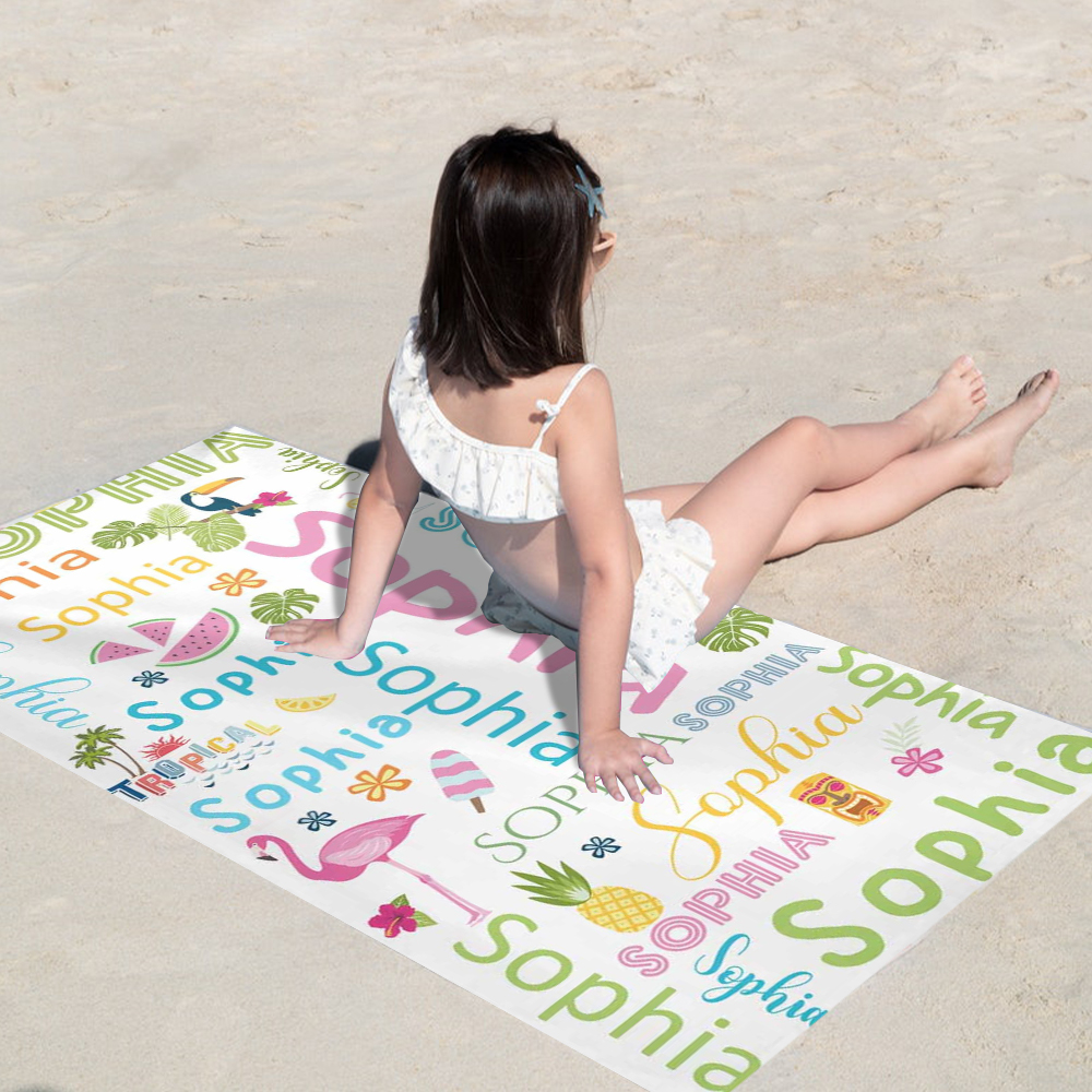 Personalized Lovely Kid Towel for Summer & Beach | CWTowel98