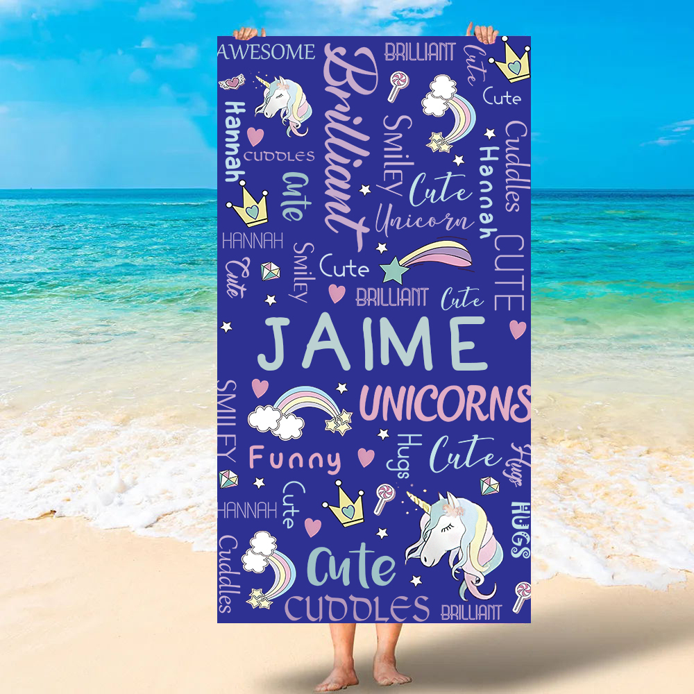 Personalized Lovely Kid Towel for Summer & Beach | CWTowel100