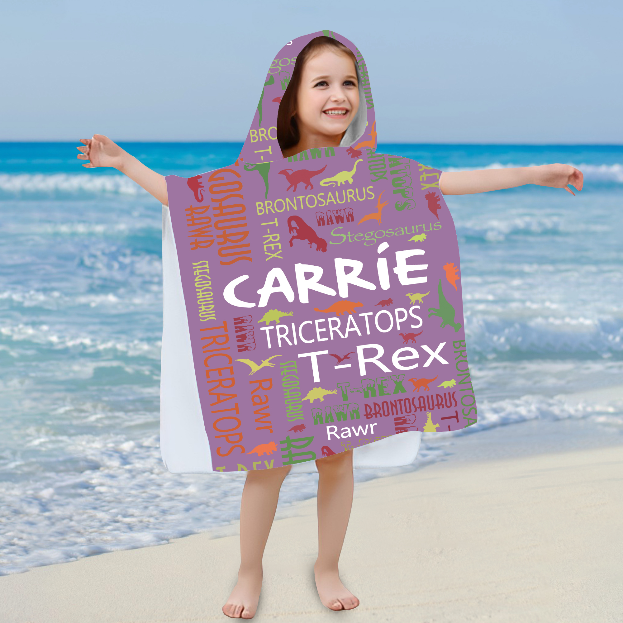 Personalized Hooded Beach Towel for Summer & Beach | CWHTowel40