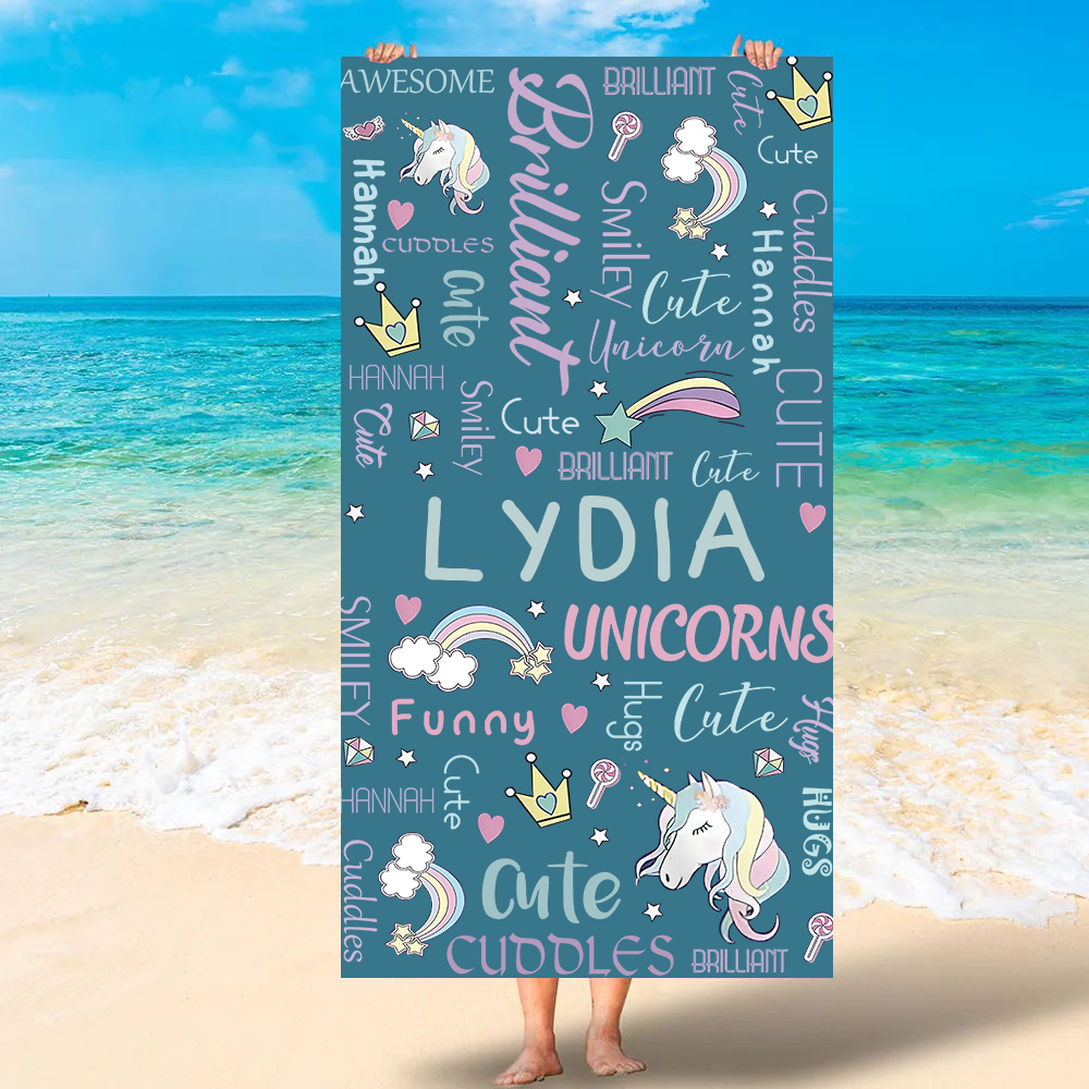 Personalized Lovely Kid Towel for Summer & Beach | CWTowel100