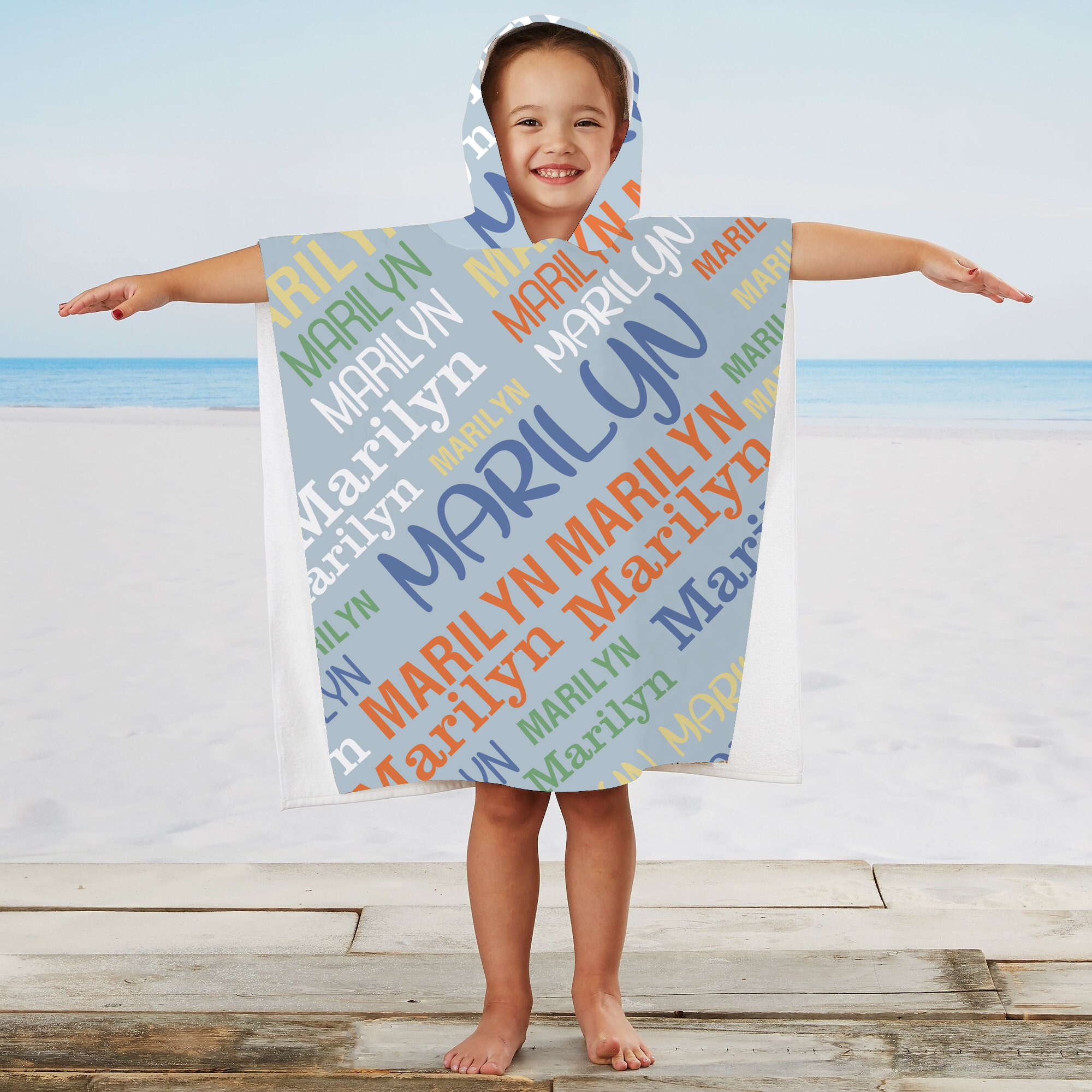 Personalized Hooded Beach Towel for Summer & Beach | CWHTowel37