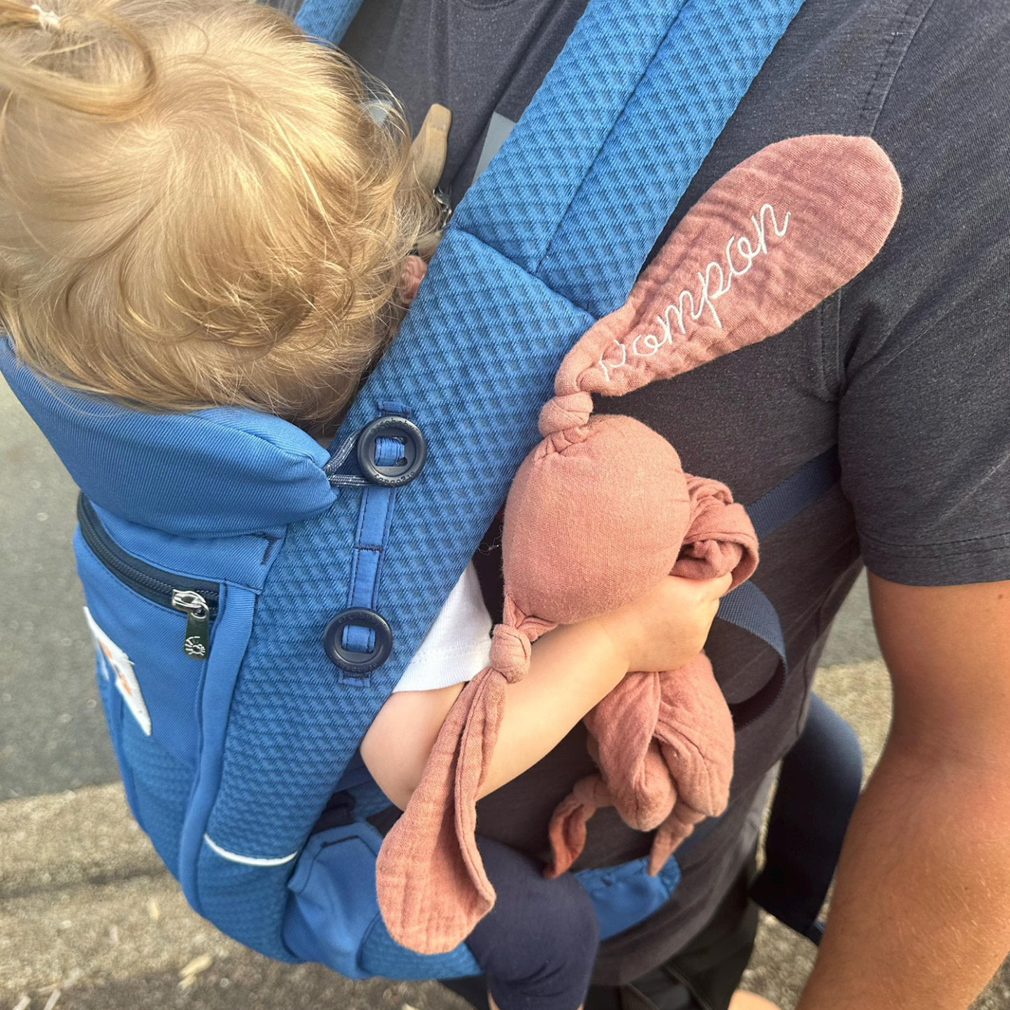 Personalized Baby Embroidery Rabbit Comforter Sleep Toy | CWToy120