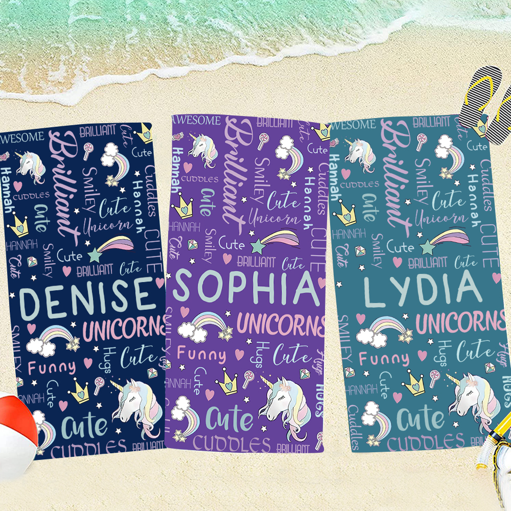 Personalized Lovely Kid Towel for Summer & Beach | CWTowel100