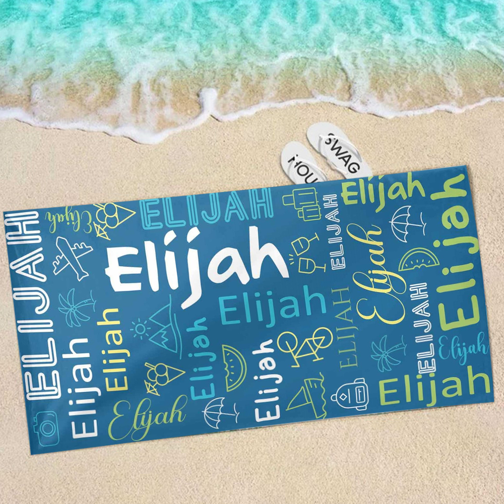 Personalized Lovely Kid Towel for Summer & Beach | CWTowel101
