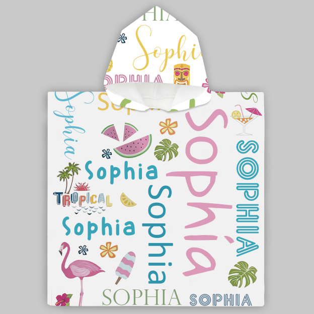Personalized Hooded Beach Towel for Summer & Beach | CWHTowel36