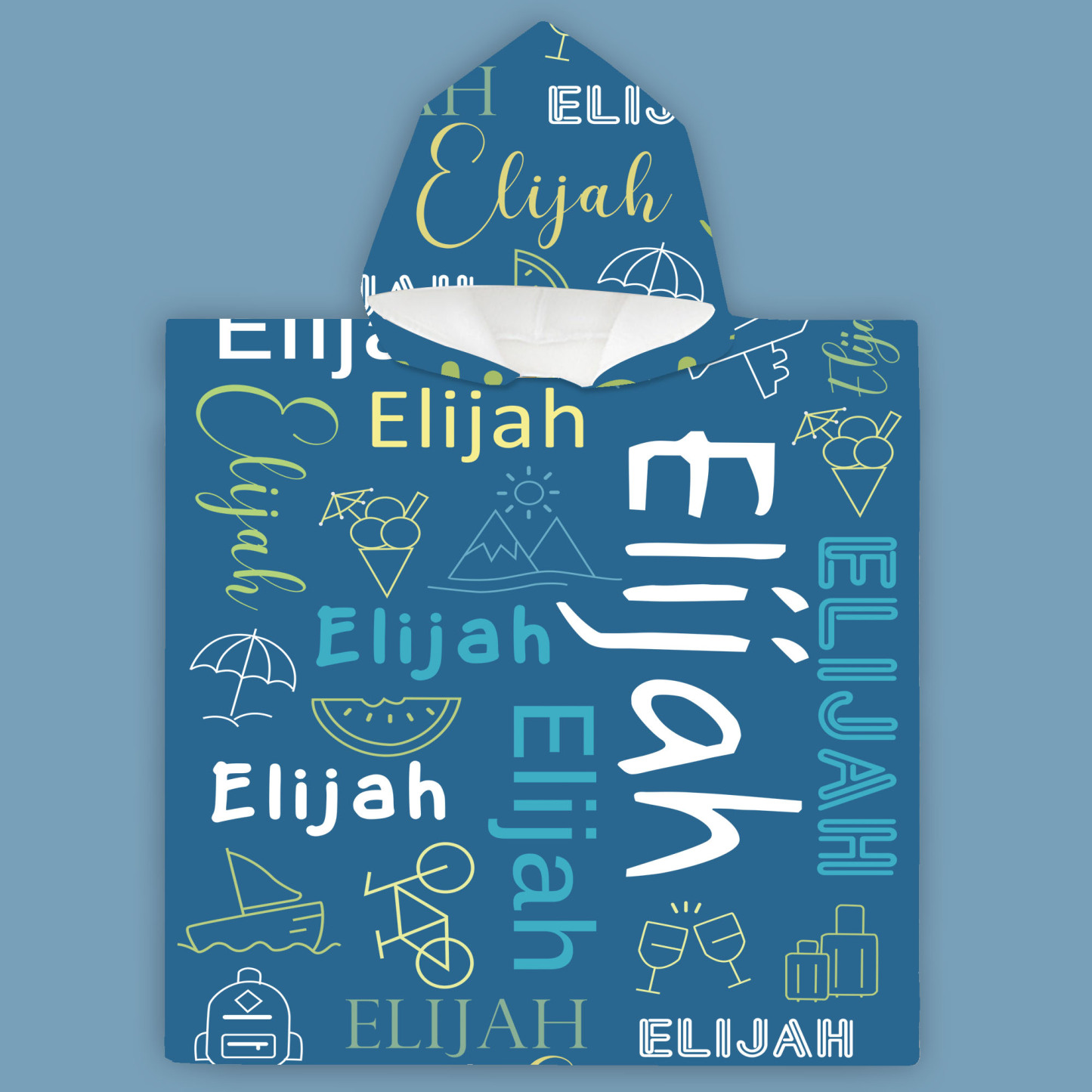 Personalized Hooded Beach Towel for Summer & Beach | CWHTowel39