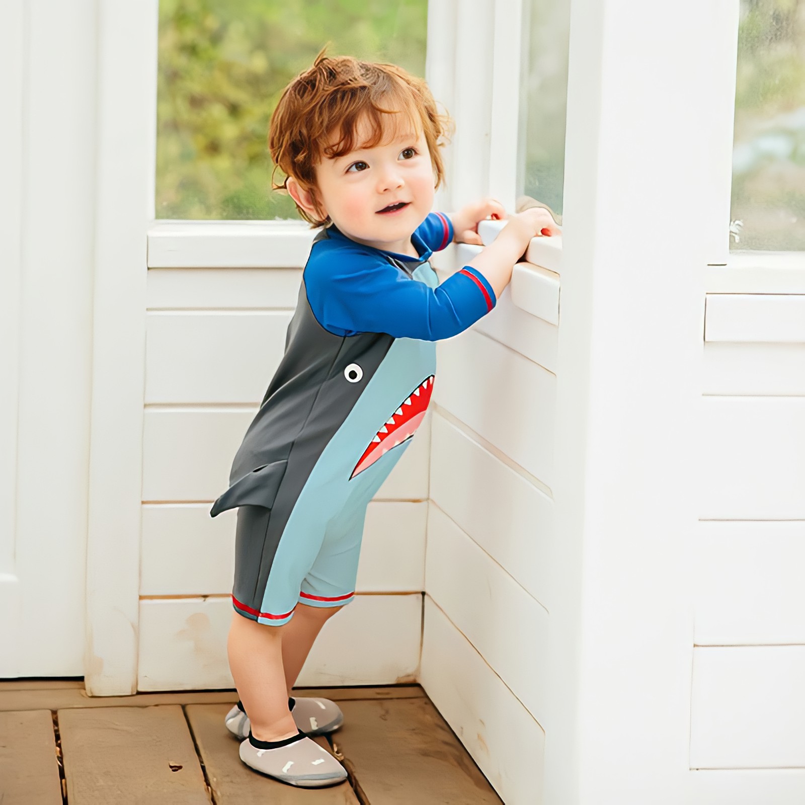 Personalized Shark Swimsuit for Comfort & Unique | CWBeach44