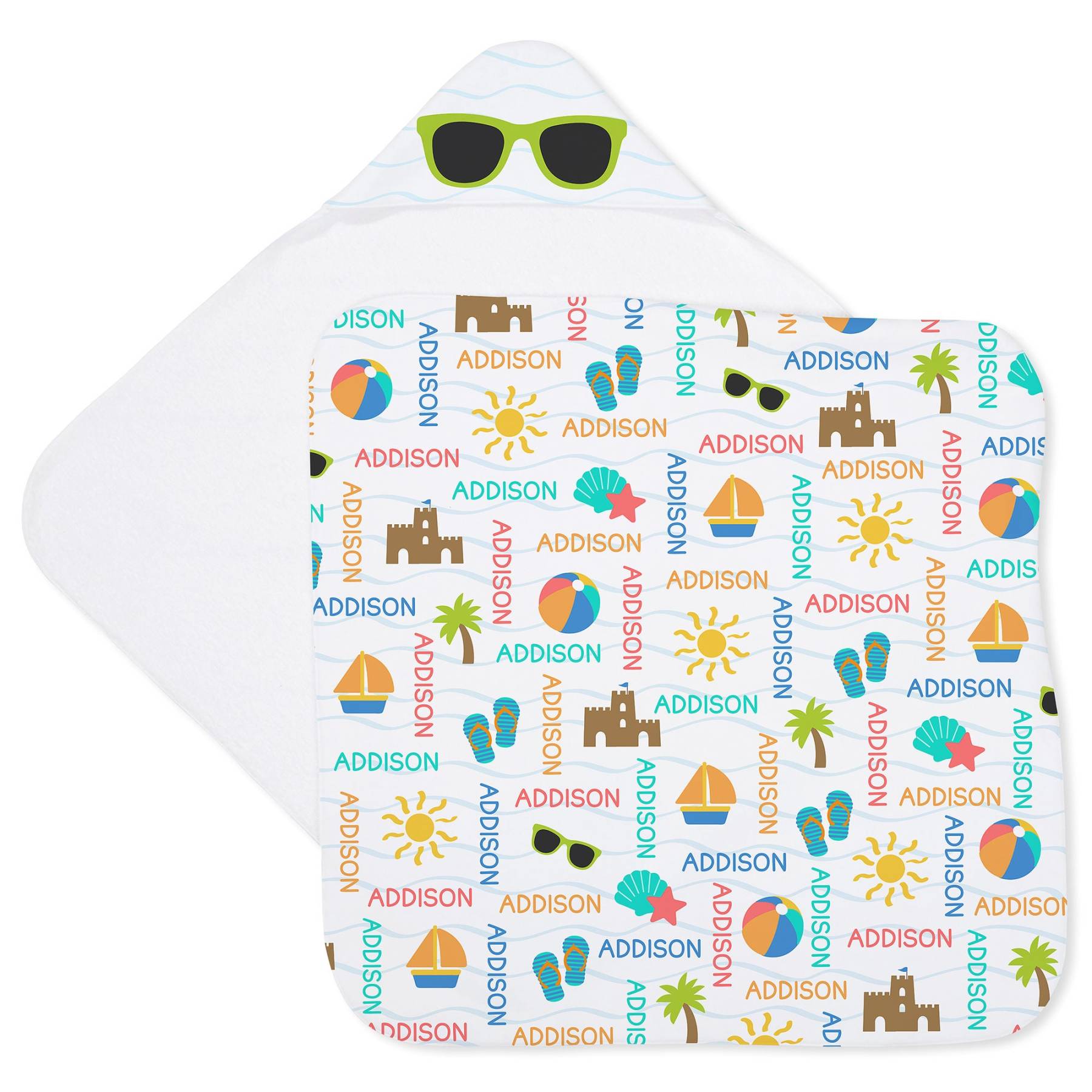Personalized Hooded Beach Towel for Summer & Beach | CWHTowel45