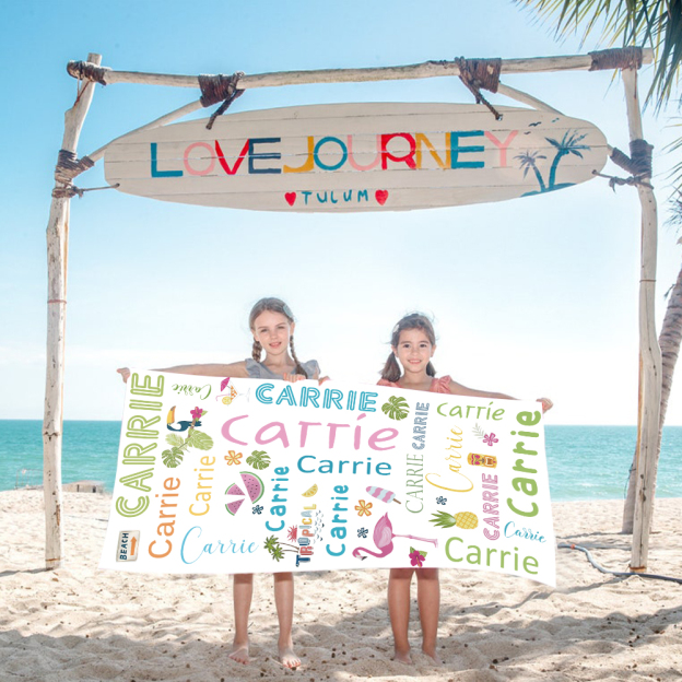 Personalized Lovely Kid Towel for Summer & Beach | CWTowel98