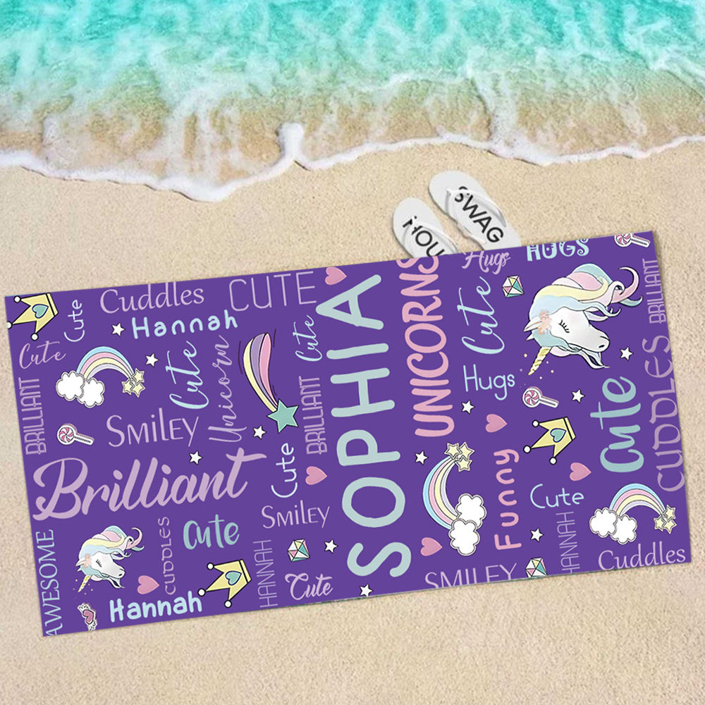 Personalized Lovely Kid Towel for Summer & Beach | CWTowel100
