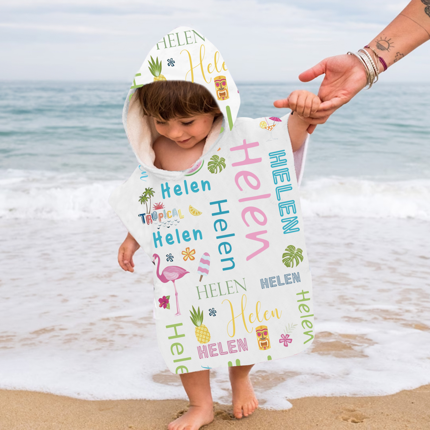 Personalized Hooded Beach Towel for Summer & Beach | CWHTowel36