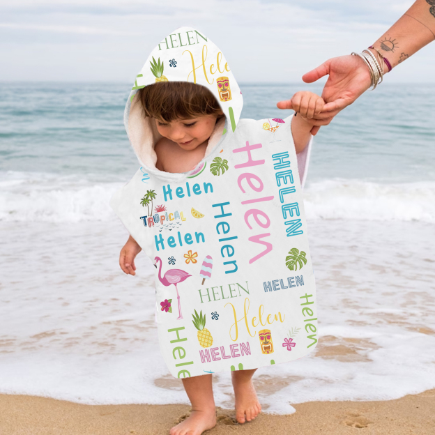 Personalized Hooded Beach Towel for Summer & Beach | CWHTowel36