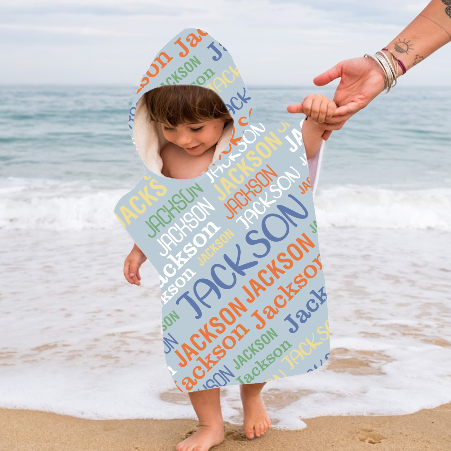 Personalized Hooded Beach Towel for Summer & Beach | CWHTowel37