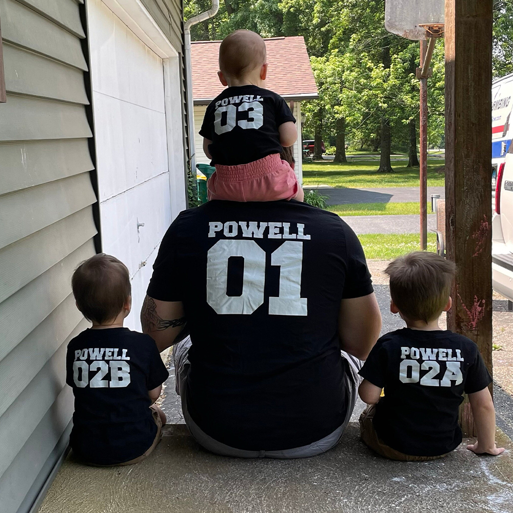 Personalized First Father's Day Daddy and Me Outfit | CWFamily148