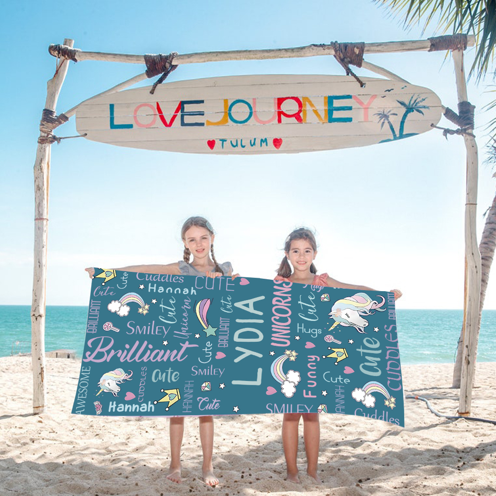 Personalized Lovely Kid Towel for Summer & Beach | CWTowel100