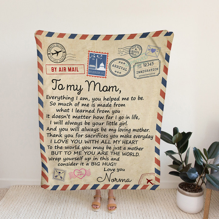 Personalized Love Letter Blanket for Comfort & Unique | BKletter14