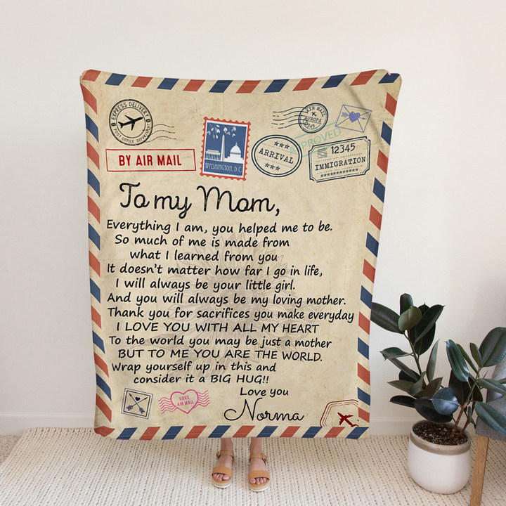 Personalized Love Letter Blanket for Comfort & Unique | BKletter14