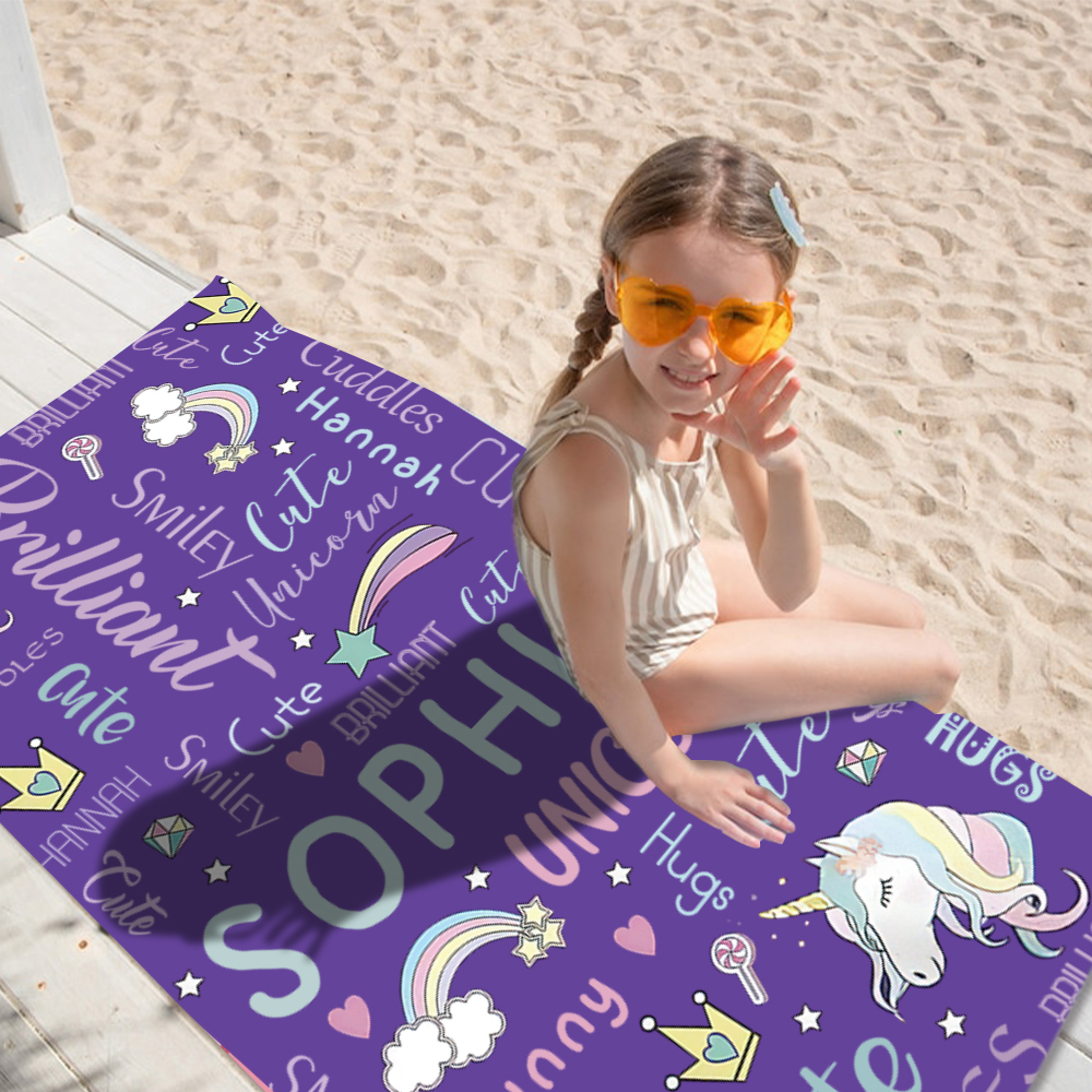 Personalized Lovely Kid Towel for Summer & Beach | CWTowel100