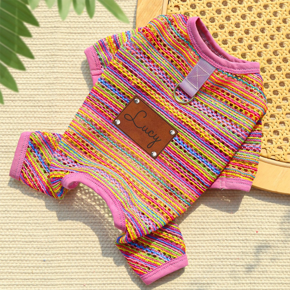 Personalized Breathable Pet Summer Cool Mesh Vest | BKPet191