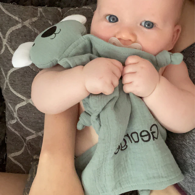 Personalized Baby Embroidery Organic Cotton Koala Toy | CWToy26