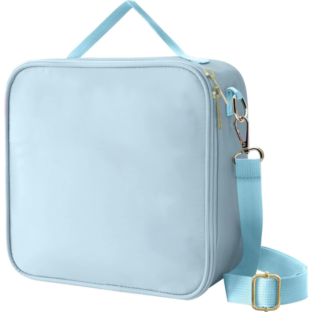 Personalized Chenille Letter Lunch Bag With Strap