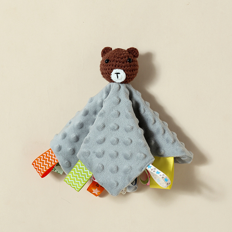 Personalized Baby Monogram Animal Comforter Sleep Toy | CWToy144