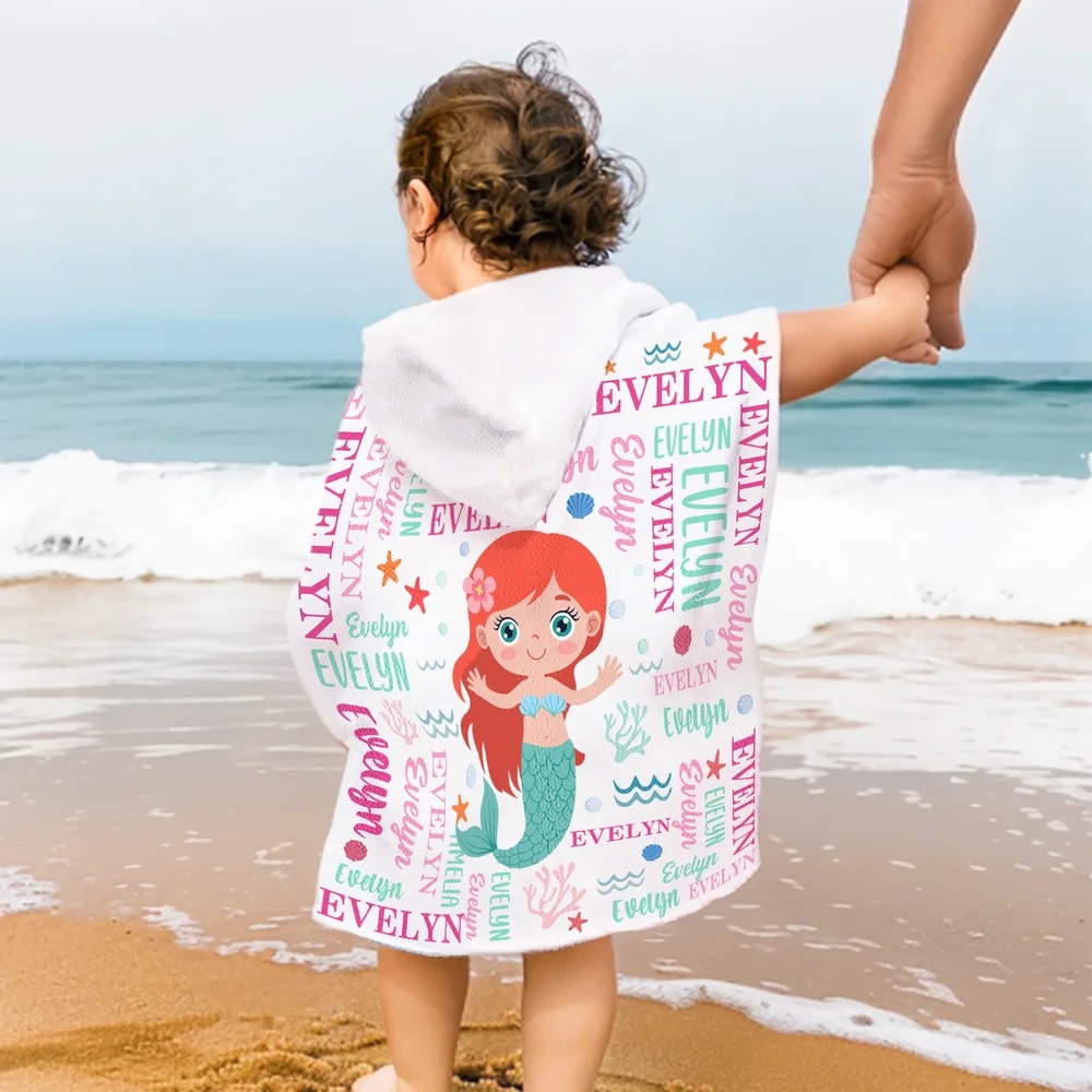 Personalized Hooded Beach Towel for Summer & Beach | CWHTowel47