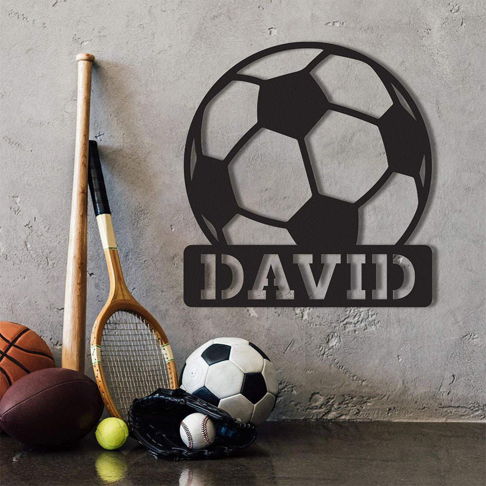 Personalized Kid's Bedroom Soccer Door Sign | CWBaby420