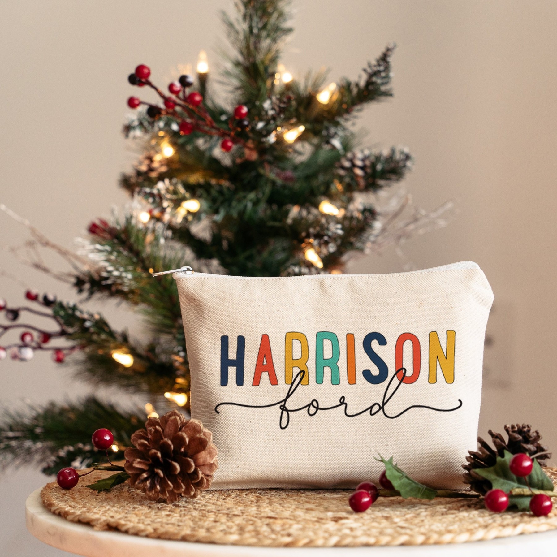 Personalized Kids Color Canvas Pencil Case | CWToy47