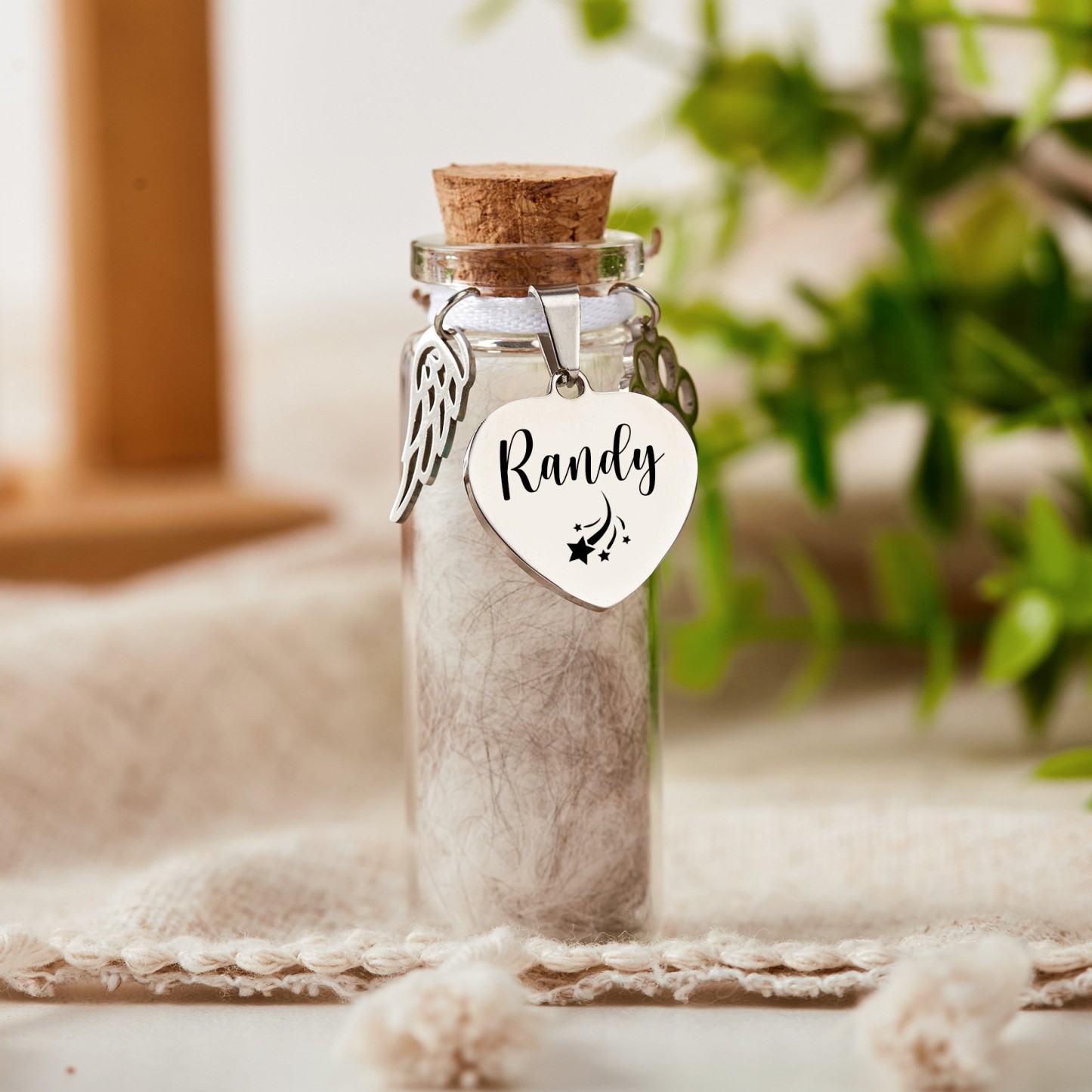 Personalized Pet Fur Memorial Jar | BKPet70