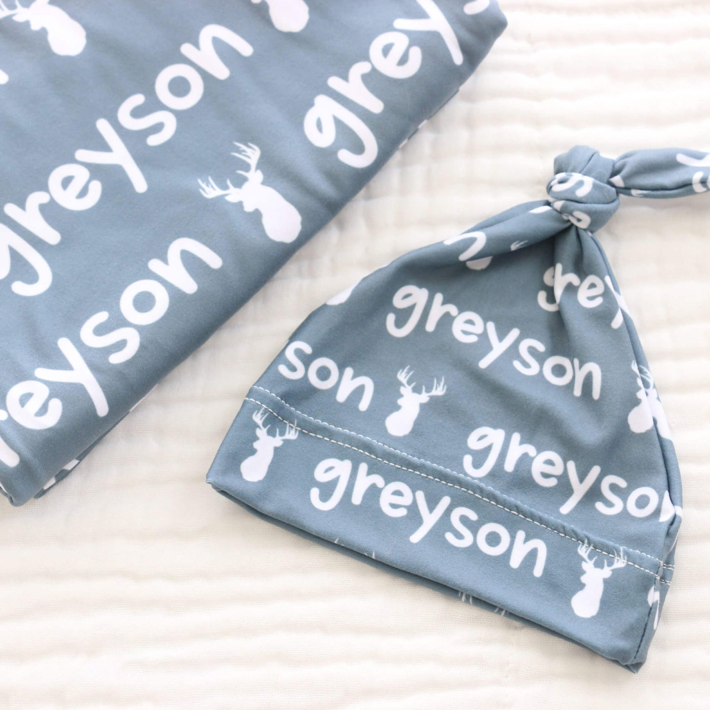 Personalized Baby Swaddle Blanket Set for Comfort & Unique | BBBlanket04