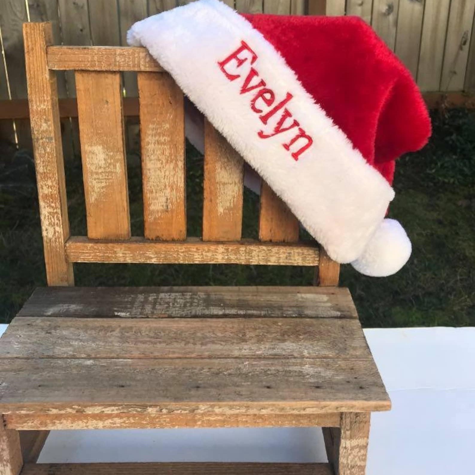 Personalized Plush Velvet Christmas Santa Hat | MCGift52