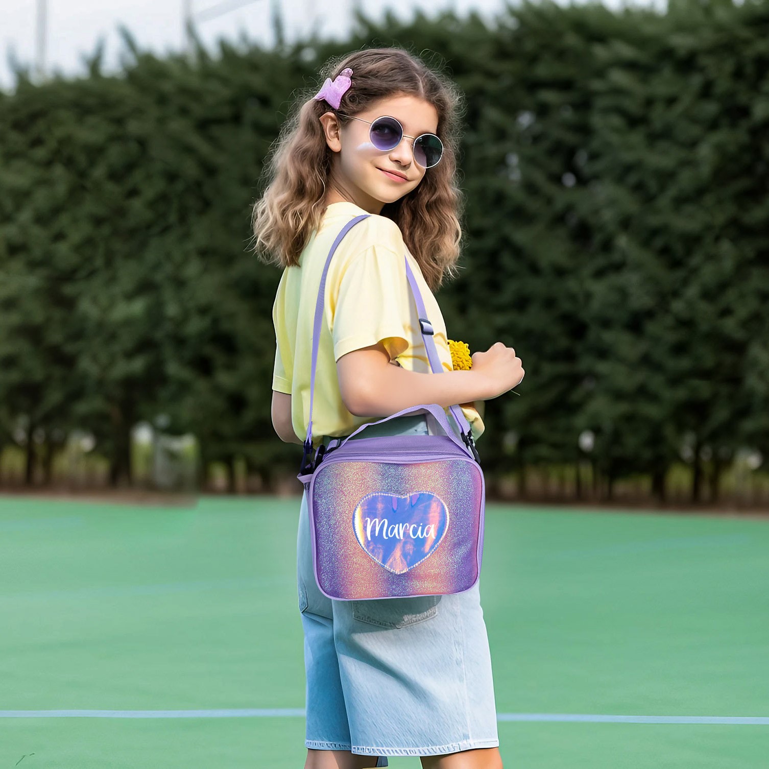 Personalized Name Color Kids Lunch Bag