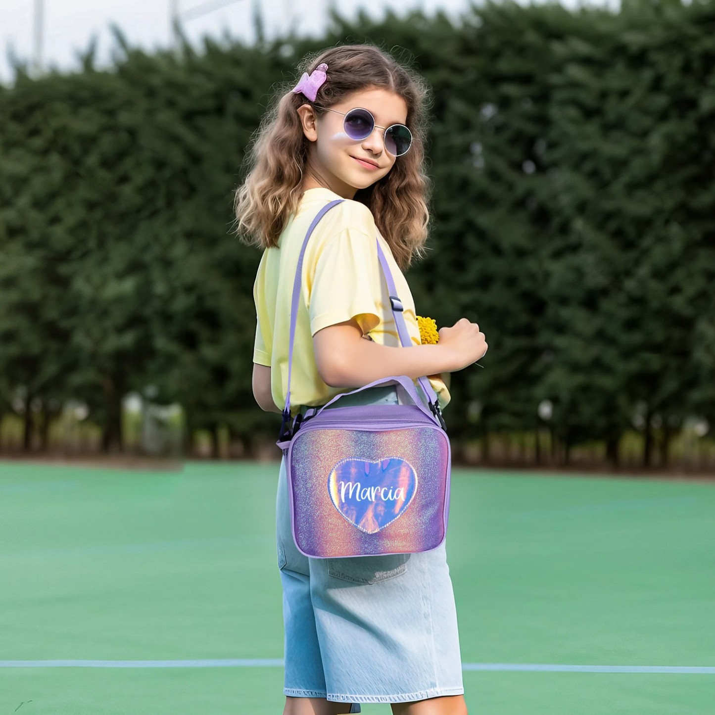 Personalized Name Color Kids Lunch Bag